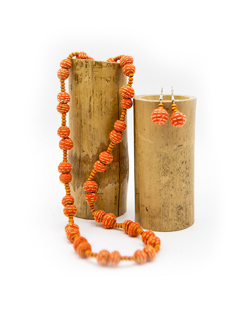 Beads Jewelry - Test - Orange - Nokshi