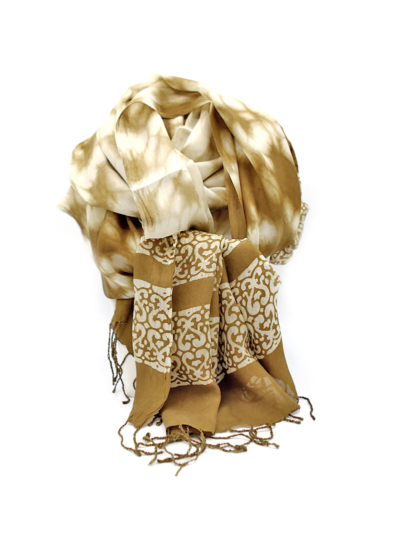 Scarf - Brown - Test - Silk
