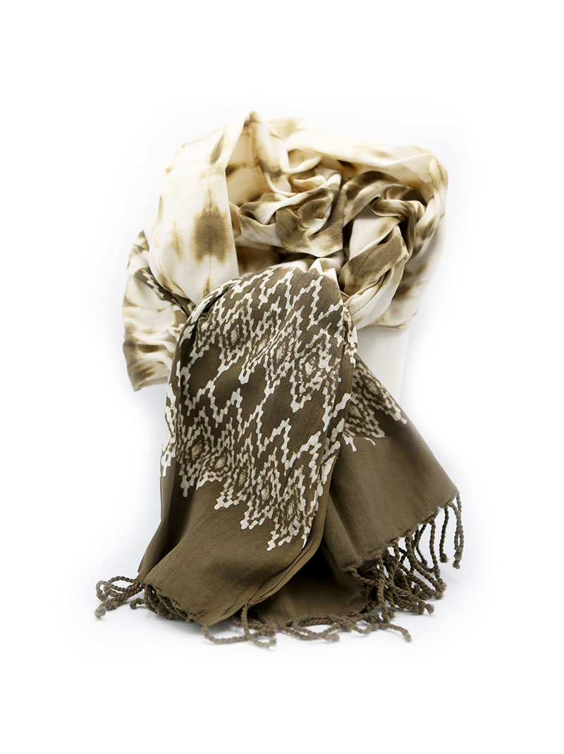 Scarf - Forest Green - Test - Half Silk